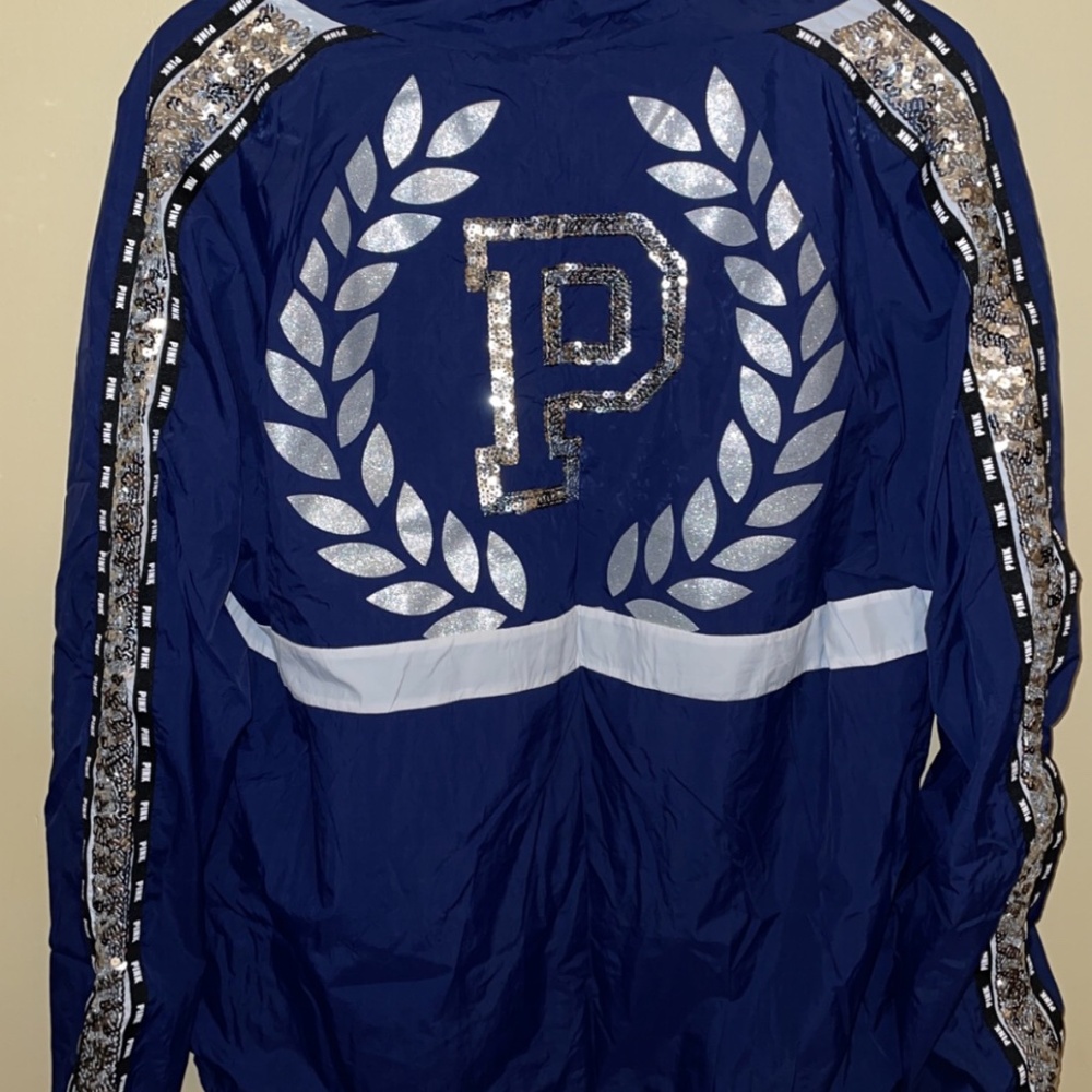 VS Pink Bling Windbreaker Anorak Large